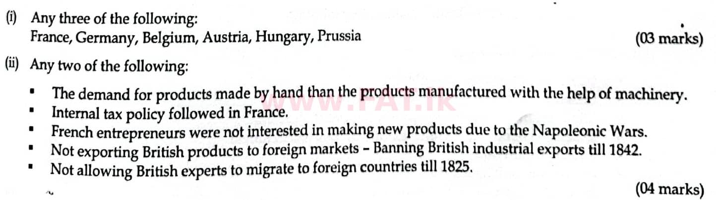 දේශීය විෂය නිර්දේශය : සාමාන්‍ය පෙළ (O/L) ඉතිහාසය - 2014 දෙසැම්බර් - ප්‍රශ්න පත්‍රය II (English මාධ්‍යය) 9 4841