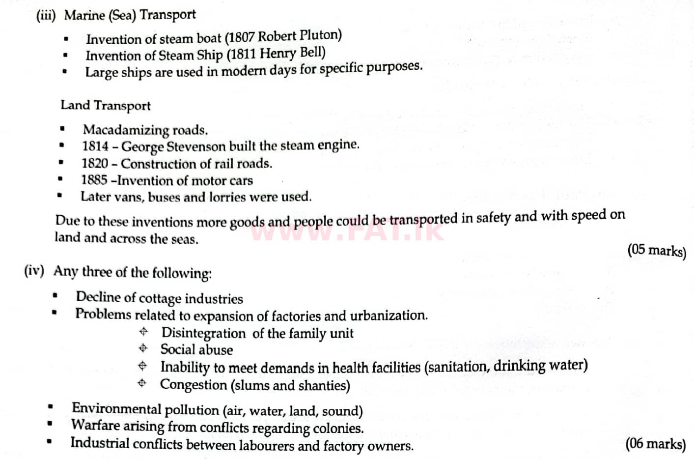 දේශීය විෂය නිර්දේශය : සාමාන්‍ය පෙළ (O/L) ඉතිහාසය - 2014 දෙසැම්බර් - ප්‍රශ්න පත්‍රය II (English මාධ්‍යය) 9 4842