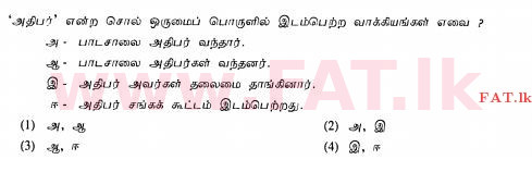 உள்ளூர் பாடத்திட்டம் : சாதாரண நிலை (சா/த) தமிழ் மொழியும் இலக்கியமும் - 2013 ஆகஸ்ட் - தாள்கள் I (தமிழ் மொழிமூலம்) 27 1