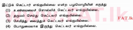உள்ளூர் பாடத்திட்டம் : சாதாரண நிலை (சா/த) தமிழ் மொழியும் இலக்கியமும் - 2010 டிசம்பர் - தாள்கள் I (தமிழ் மொழிமூலம்) 19 1
