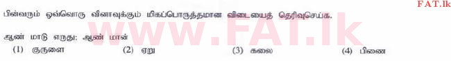 National Syllabus : Ordinary Level (O/L) Tamil Language and Literature - 2015 December - Paper I (தமிழ் Medium) 6 1