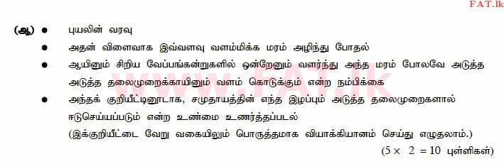 National Syllabus : Ordinary Level (O/L) Tamil Language and Literature - 2015 December - Paper III (தமிழ் Medium) 5 597