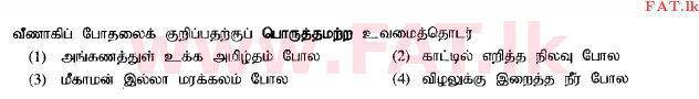 உள்ளூர் பாடத்திட்டம் : சாதாரண நிலை (சா/த) தமிழ் மொழியும் இலக்கியமும் - 2014 டிசம்பர் - தாள்கள் I (தமிழ் மொழிமூலம்) 16 1