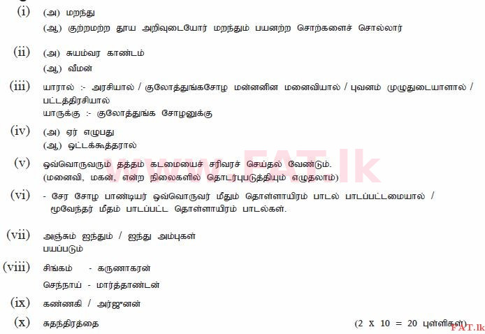 National Syllabus : Ordinary Level (O/L) Tamil Language and Literature - 2012 December - Paper II (தமிழ் Medium) 6 1774