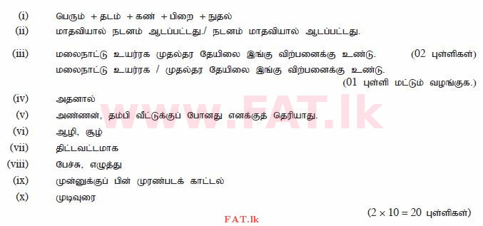 දේශීය විෂය නිර්දේශය : සාමාන්‍ය පෙළ (O/L) දෙමළ භාෂාව සහ සාහිත්‍යය - 2011 දෙසැම්බර් - ප්‍රශ්න පත්‍රය II (தமிழ் මාධ්‍යය) 1 2330