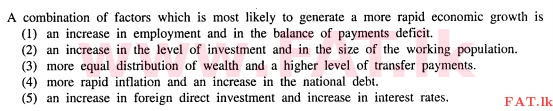 National Syllabus : Advanced Level (A/L) Economics - 2013 August - Paper I (English Medium) 43 1