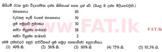 දේශීය විෂය නිර්දේශය : උසස් පෙළ (A/L) ආර්ථික විද්‍යාව - 2012 අගෝස්තු - ප්‍රශ්න පත්‍රය I (සිංහල මාධ්‍යය) 45 1