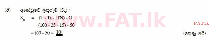 National Syllabus : Advanced Level (A/L) Economics - 2015 August - Paper II (සිංහල Medium) 4 3477