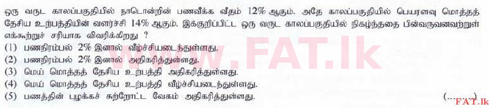 உள்ளூர் பாடத்திட்டம் : உயர்தரம் (உ/த) பொருளியல் - 2015 ஆகஸ்ட் - தாள்கள் I (தமிழ் மொழிமூலம்) 32 1