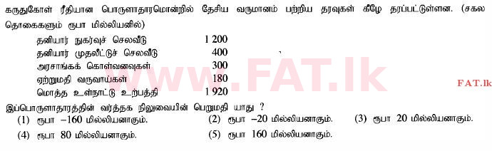දේශීය විෂය නිර්දේශය : උසස් පෙළ (A/L) ආර්ථික විද්‍යාව - 2014 අගෝස්තු - ප්‍රශ්න පත්‍රය I (தமிழ் මාධ්‍යය) 23 1