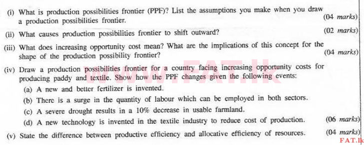 National Syllabus : Advanced Level (A/L) Economics - 2016 August - Paper II (English Medium) 2 1