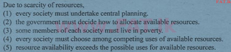 දේශීය විෂය නිර්දේශය : උසස් පෙළ (A/L) ආර්ථික විද්‍යාව - 2012 අගෝස්තු - ප්‍රශ්න පත්‍රය I (English මාධ්‍යය) 1 1