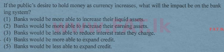 National Syllabus : Advanced Level (A/L) Economics - 2012 August - Paper I (English Medium) 28 1