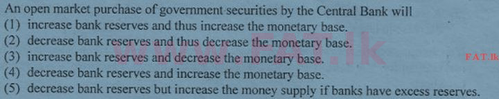 දේශීය විෂය නිර්දේශය : උසස් පෙළ (A/L) ආර්ථික විද්‍යාව - 2012 අගෝස්තු - ප්‍රශ්න පත්‍රය I (English මාධ්‍යය) 30 1