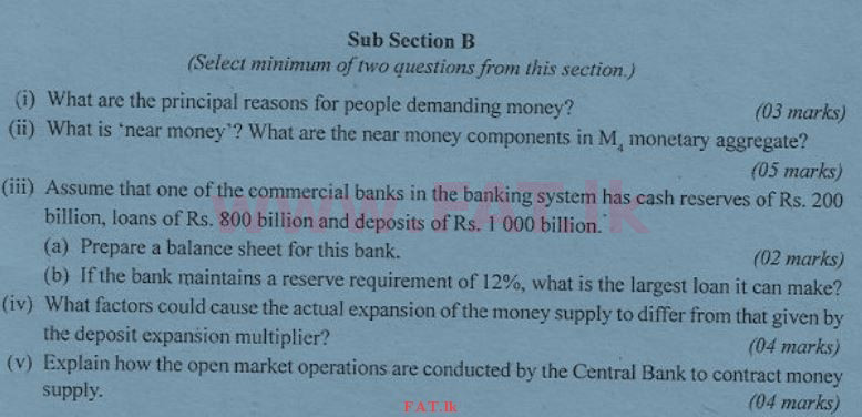 දේශීය විෂය නිර්දේශය : උසස් පෙළ (A/L) ආර්ථික විද්‍යාව - 2012 අගෝස්තු - ප්‍රශ්න පත්‍රය II (English මාධ්‍යය) 6 1