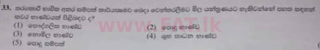 உள்ளூர் பாடத்திட்டம் : உயர்தரம் (உ/த) பொருளியல் - 2020 அக்டோபர் - தாள்கள் I (பழைய பாடத்திட்டம்) (සිංහල மொழிமூலம்) 33 1