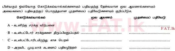 உள்ளூர் பாடத்திட்டம் : உயர்தரம் (உ/த) கணக்கியல் - 2013 ஆகஸ்ட் - தாள்கள் I B (தமிழ் மொழிமூலம்) 3 2