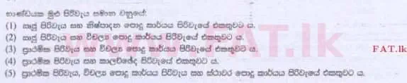 உள்ளூர் பாடத்திட்டம் : உயர்தரம் (உ/த) கணக்கியல் - 2015 ஆகஸ்ட் - தாள்கள் I A (සිංහල மொழிமூலம்) 24 1
