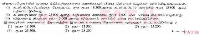 உள்ளூர் பாடத்திட்டம் : உயர்தரம் (உ/த) கணக்கியல் - 2012 ஆகஸ்ட் - தாள்கள் I A (தமிழ் மொழிமூலம்) 11 1