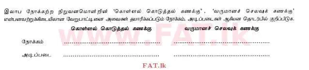 දේශීය විෂය නිර්දේශය : උසස් පෙළ (A/L) ගිණුම්කරණය - 2012 අගෝස්තු - ප්‍රශ්න පත්‍රය I B (தமிழ் මාධ්‍යය) 6 1