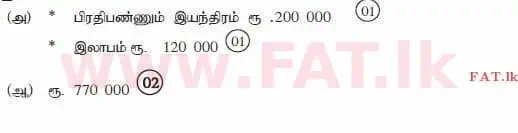 National Syllabus : Advanced Level (A/L) Accounting - 2015 August - Paper I B (தமிழ் Medium) 2 4291