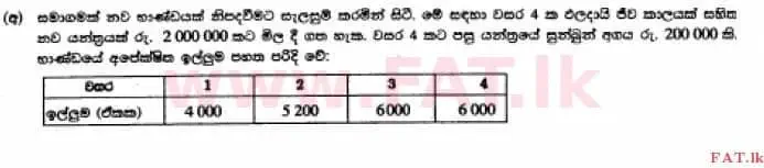 National Syllabus : Advanced Level (A/L) Accounting - 2014 August - Paper II (සිංහල Medium) 7 1