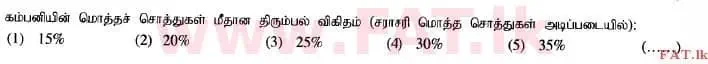 உள்ளூர் பாடத்திட்டம் : உயர்தரம் (உ/த) கணக்கியல் - 2014 ஆகஸ்ட் - தாள்கள் I A (தமிழ் மொழிமூலம்) 24 2