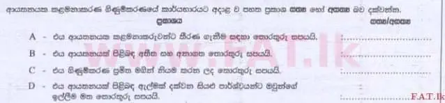 National Syllabus : Advanced Level (A/L) Accounting - 2015 August - Paper I B (සිංහල Medium) 31 2