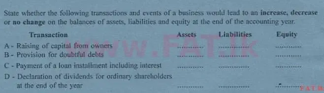 National Syllabus : Advanced Level (A/L) Accounting - 2013 August - Paper I B (English Medium) 2 1