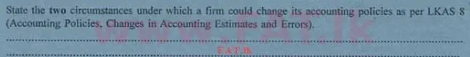 National Syllabus : Advanced Level (A/L) Accounting - 2013 August - Paper I B (English Medium) 12 1
