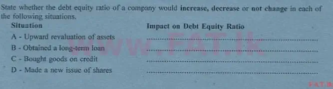 National Syllabus : Advanced Level (A/L) Accounting - 2013 August - Paper I B (English Medium) 16 1