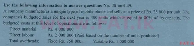 National Syllabus : Advanced Level (A/L) Accounting - 2013 August - Paper I B (English Medium) 19 1