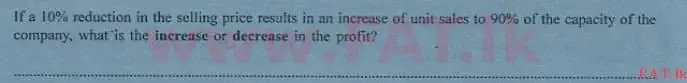 National Syllabus : Advanced Level (A/L) Accounting - 2013 August - Paper I B (English Medium) 19 2