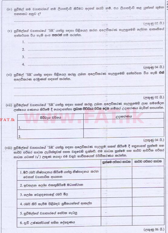 National Syllabus : Advanced Level (A/L) Engineering Technology - 2015 August - Paper II (සිංහල Medium) 4 3
