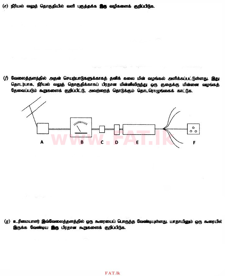 உள்ளூர் பாடத்திட்டம் : உயர்தரம் (உ/த) பொறியியல் தொழில்நுட்பம் - 2015 ஆகஸ்ட் - தாள்கள் II (தமிழ் மொழிமூலம்) 2 3