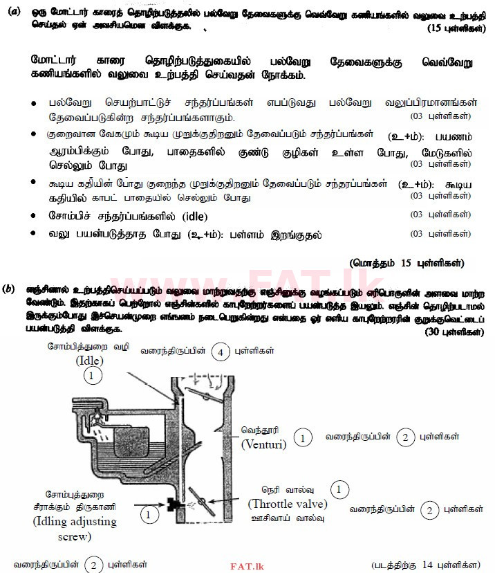 உள்ளூர் பாடத்திட்டம் : உயர்தரம் (உ/த) பொறியியல் தொழில்நுட்பம் - 2015 ஆகஸ்ட் - தாள்கள் II (தமிழ் மொழிமூலம்) 8 4236