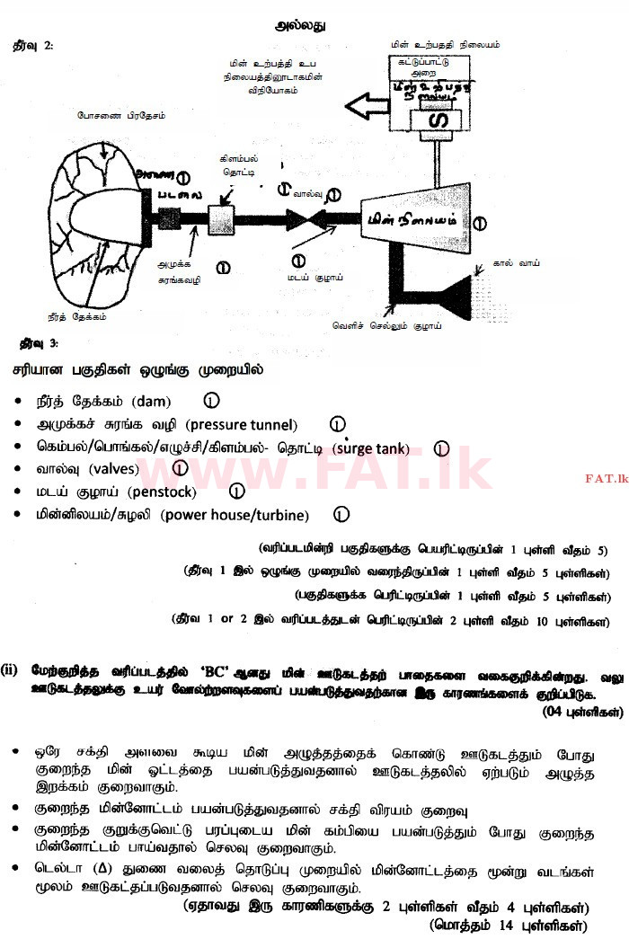 உள்ளூர் பாடத்திட்டம் : உயர்தரம் (உ/த) பொறியியல் தொழில்நுட்பம் - 2015 ஆகஸ்ட் - தாள்கள் II (தமிழ் மொழிமூலம்) 9 4241
