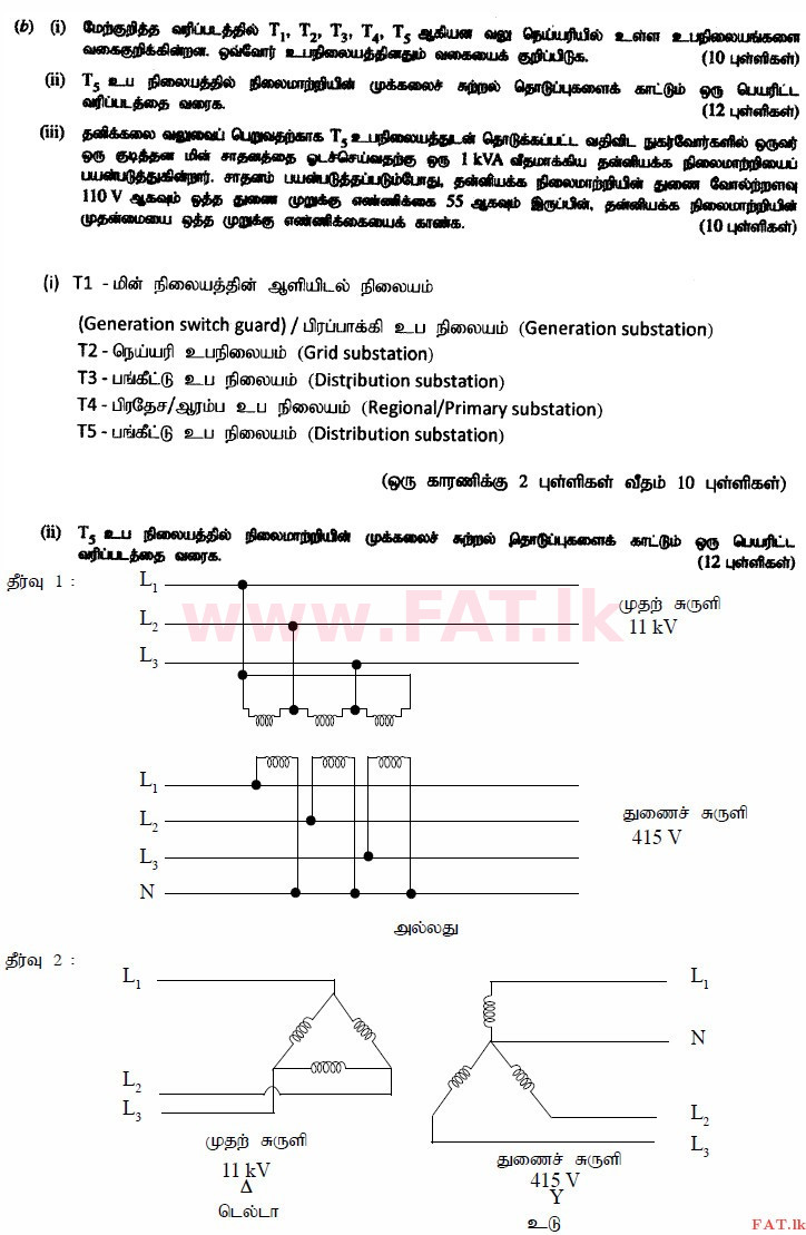 உள்ளூர் பாடத்திட்டம் : உயர்தரம் (உ/த) பொறியியல் தொழில்நுட்பம் - 2015 ஆகஸ்ட் - தாள்கள் II (தமிழ் மொழிமூலம்) 9 4242