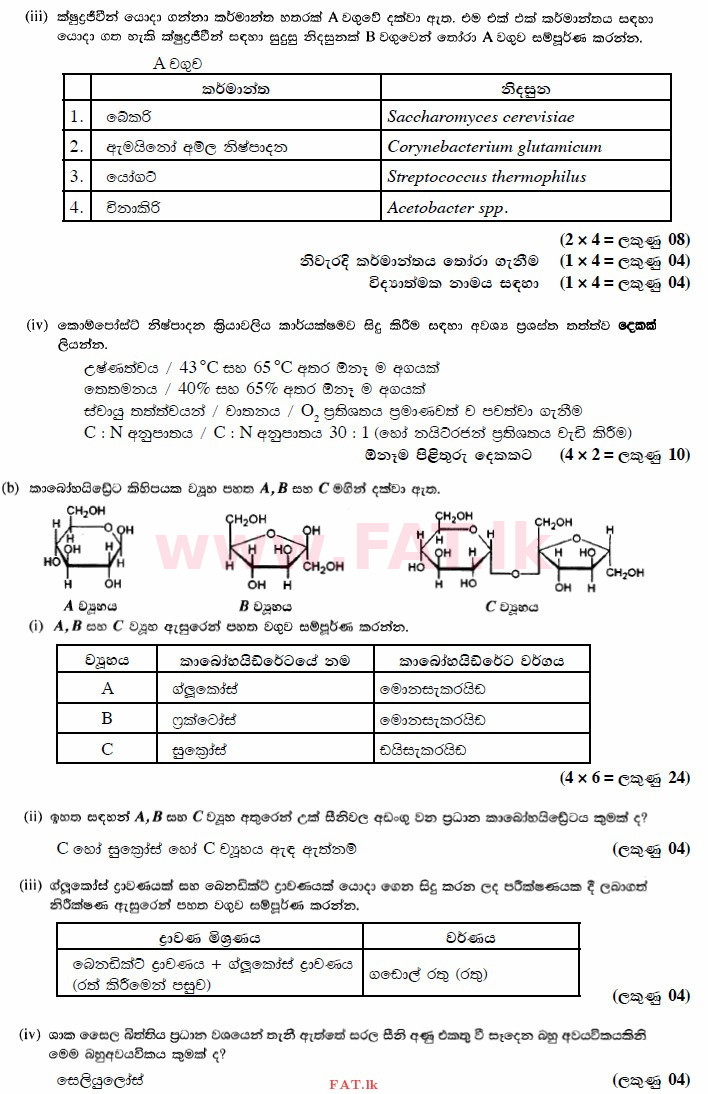 National Syllabus : Advanced Level (A/L) Science for Technology - 2015 August - Paper II (සිංහල Medium) 1 3724