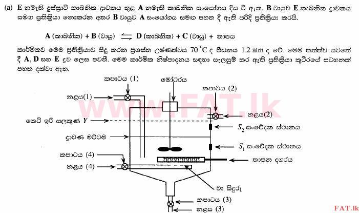 National Syllabus : Advanced Level (A/L) Science for Technology - 2015 August - Paper II (සිංහල Medium) 8 3740