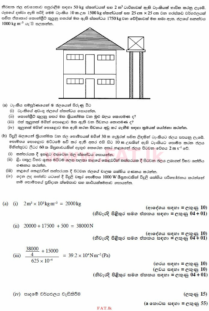 National Syllabus : Advanced Level (A/L) Science for Technology - 2015 August - Paper II (සිංහල Medium) 9 3743