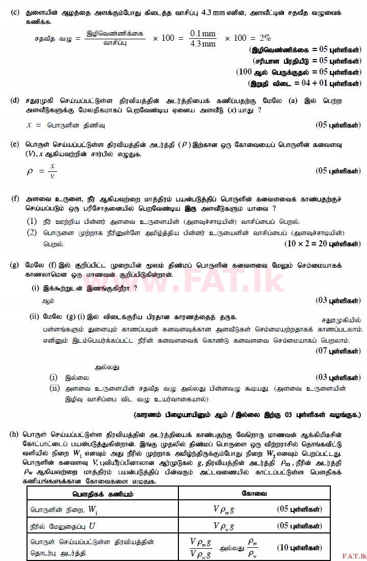 National Syllabus : Advanced Level (A/L) Science for Technology - 2015 August - Paper II (தமிழ் Medium) 3 4161