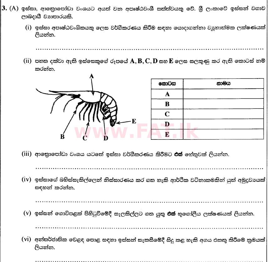 National Syllabus Advanced Level (A/L) Science for Technology 2020