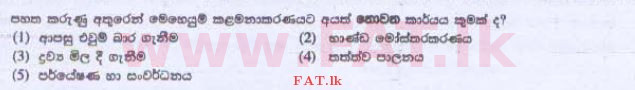 දේශීය විෂය නිර්දේශය : උසස් පෙළ (A/L) ව්‍යාපාර අධ්‍යයනය - 2015 අගෝස්තු - ප්‍රශ්න පත්‍රය I A (සිංහල මාධ්‍යය) 21 1