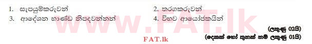 දේශීය විෂය නිර්දේශය : උසස් පෙළ (A/L) ව්‍යාපාර අධ්‍යයනය - 2013 අගෝස්තු - ප්‍රශ්න පත්‍රය I B (සිංහල මාධ්‍යය) 12 4281