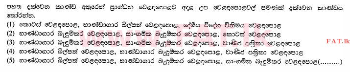 உள்ளூர் பாடத்திட்டம் : உயர்தரம் (உ/த) வர்த்தகக் கல்வி - 2012 ஆகஸ்ட் - தாள்கள் I A (සිංහල மொழிமூலம்) 24 1