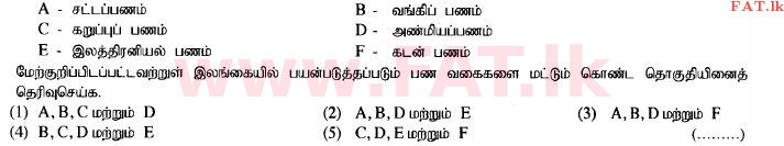 உள்ளூர் பாடத்திட்டம் : உயர்தரம் (உ/த) வர்த்தகக் கல்வி - 2014 ஆகஸ்ட் - தாள்கள் I A (தமிழ் மொழிமூலம்) 9 1