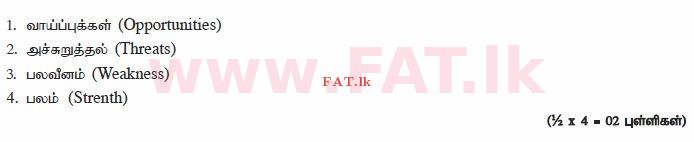உள்ளூர் பாடத்திட்டம் : உயர்தரம் (உ/த) வர்த்தகக் கல்வி - 2014 ஆகஸ்ட் - தாள்கள் I B (தமிழ் மொழிமூலம்) 11 3095