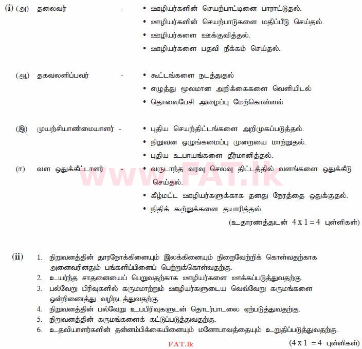 දේශීය විෂය නිර්දේශය : උසස් පෙළ (A/L) ව්‍යාපාර අධ්‍යයනය - 2015 අගෝස්තු - ප්‍රශ්න පත්‍රය II (தமிழ் මාධ්‍යය) 5 4068