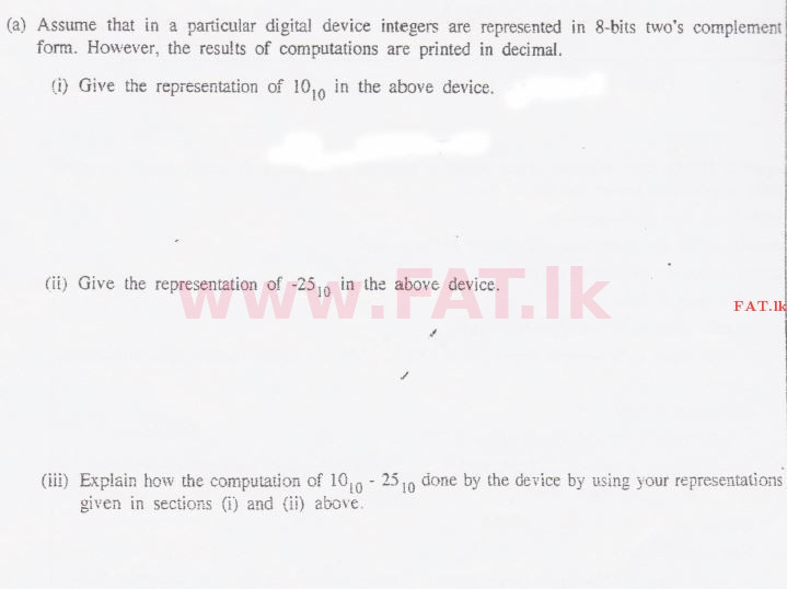 National Syllabus : Advanced Level (A/L) Information & Communication Technology ICT - 2015 August - Paper II (English Medium) 2 1